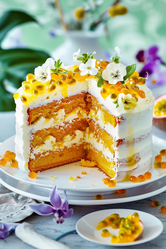 Passion Fruit Sponge Cake Recipe