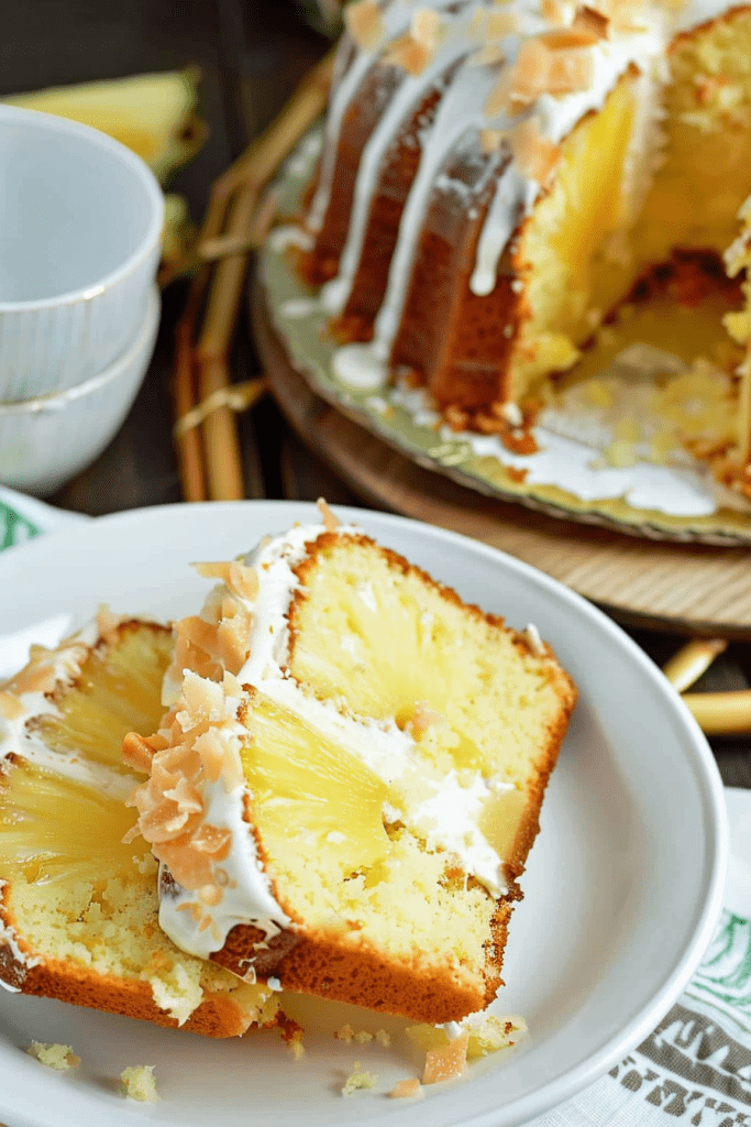 Pina Colada Pineapple Pound Cake