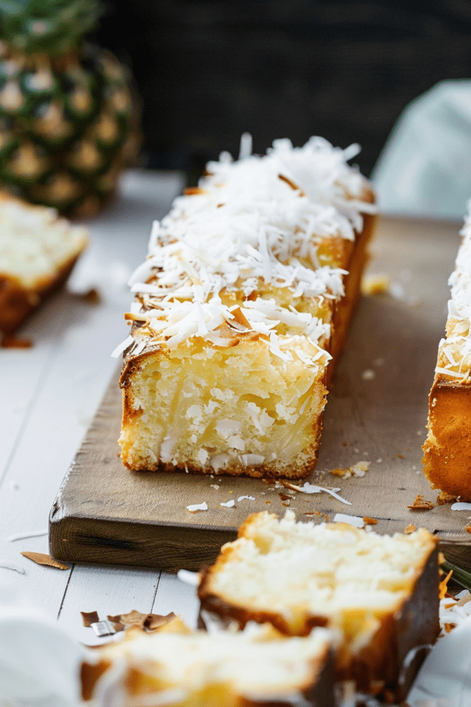 Pineapple Coconut Loaf Cakes