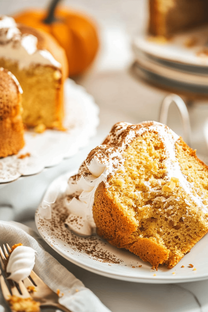 Pumpkin Angel Food Cake