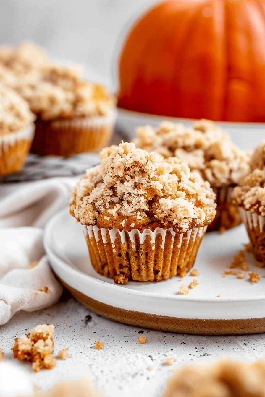 Pumpkin Crumb Cake Muffins Recipe