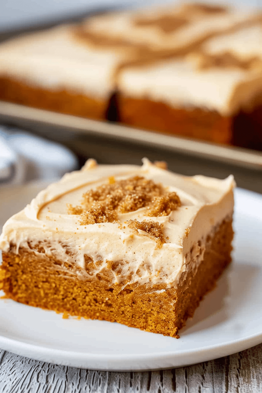 Pumpkin Sheet Cake with Brown Butter Frosting Recipe