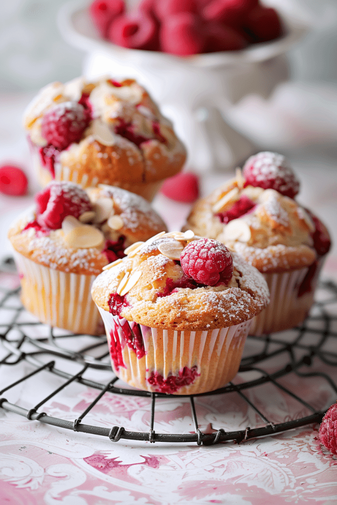 Raspberry Almond Muffins