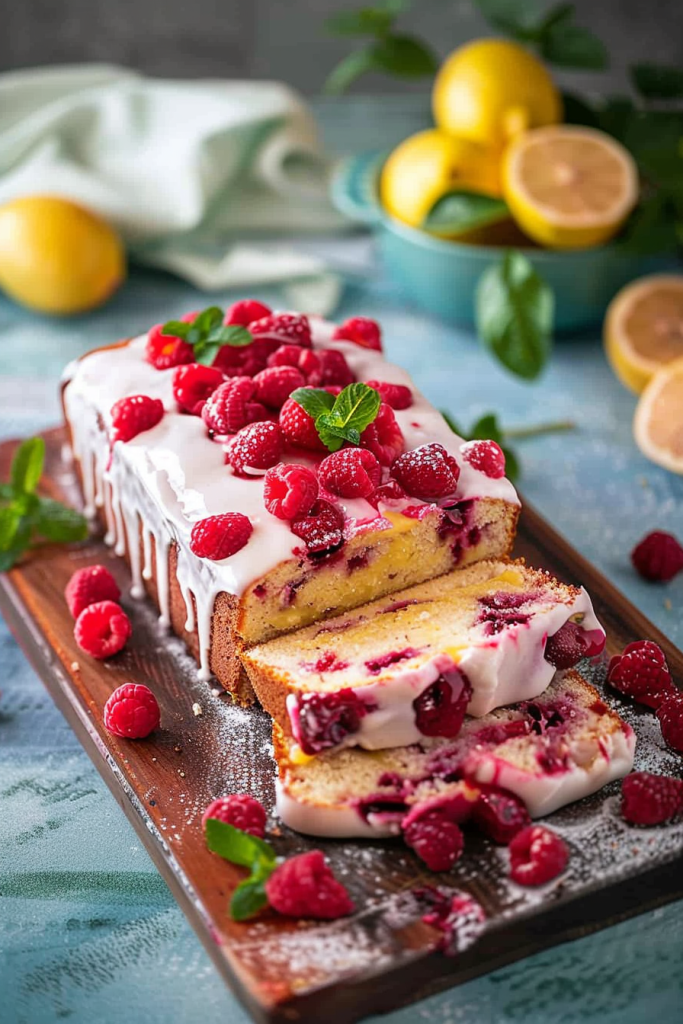 Raspberry Lemonade Pound Cake Recipe