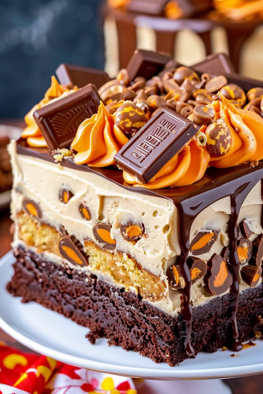 Reese's Peanut Butter Poke Cake Recipe