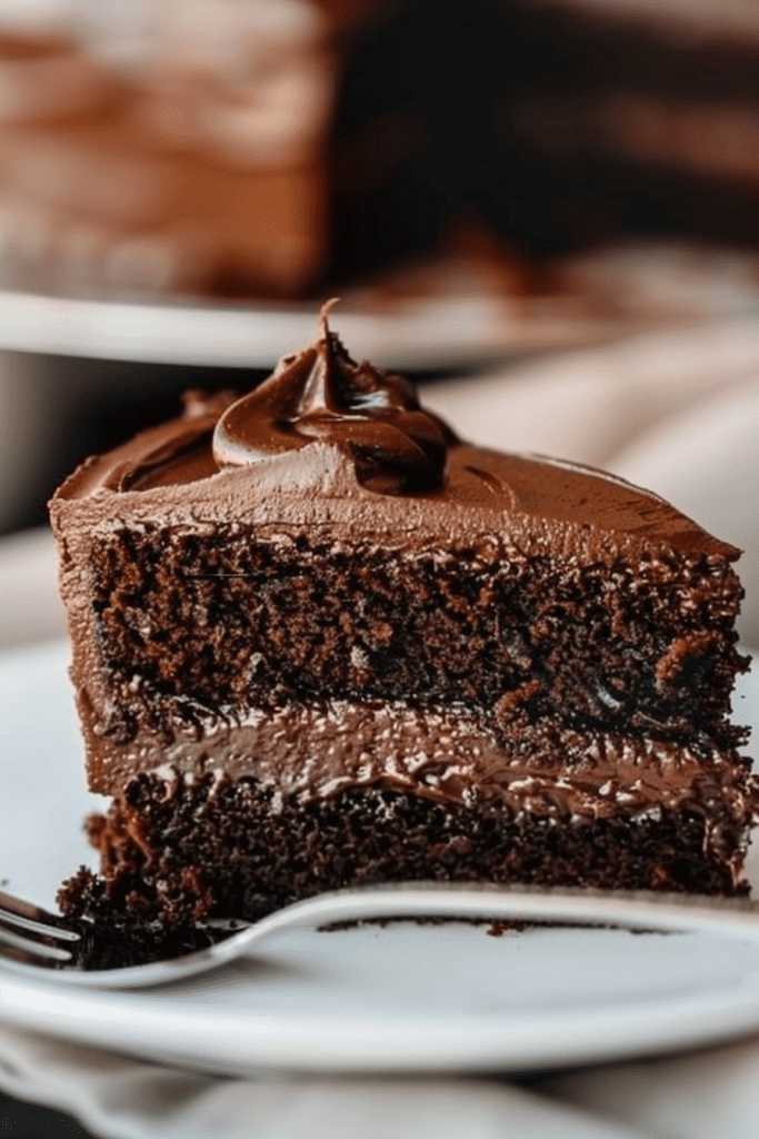 Serving Chocolate Craving Cake