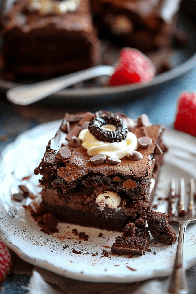 How to Serve Chocolate Earthquake Cake