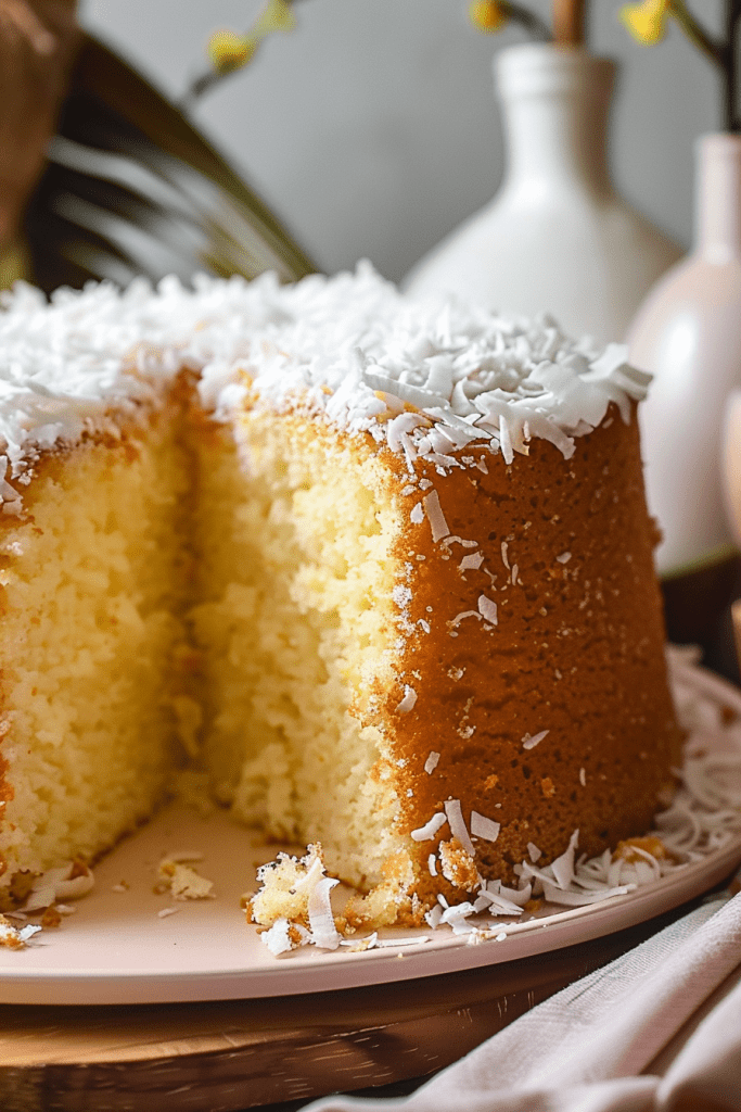 Serving Coconut Chiffon Cake