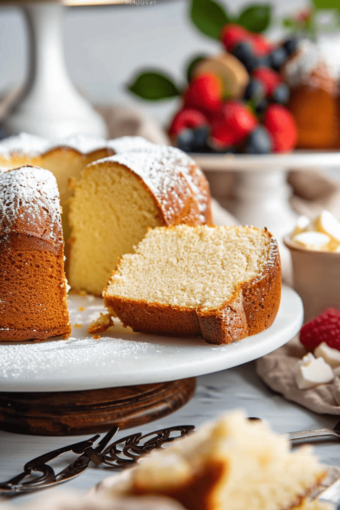 Serving Cream Cheese Pound Cake