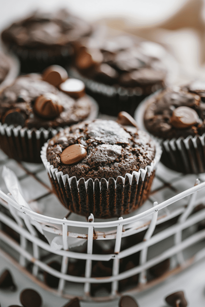 Serving Gluten-Free Flourless Black Bean Brownie Muffins