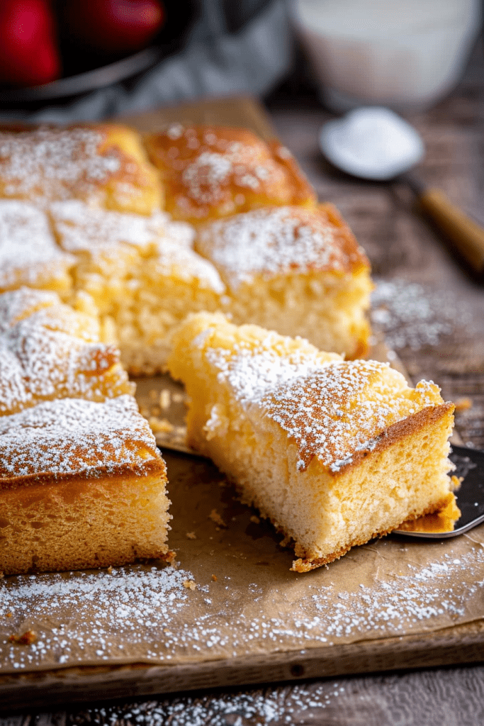 Serving Gooey Butter Cake