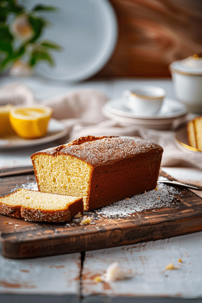 Serving Madeira Cake