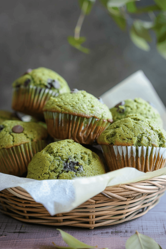 Serving Matcha Muffins