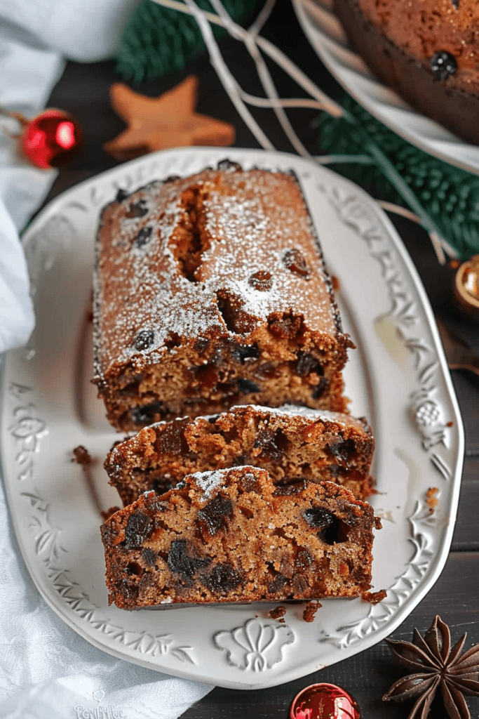 Serving Mincemeat Loaf Cake