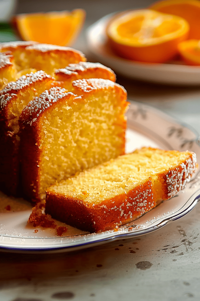 Serving Orange Pound Cake