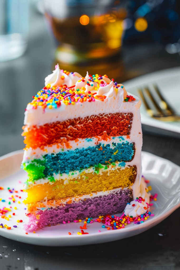 Baking Rainbow Layer Cake