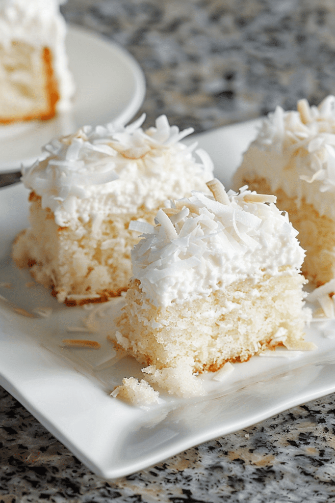 Sour Cream Coconut Cake