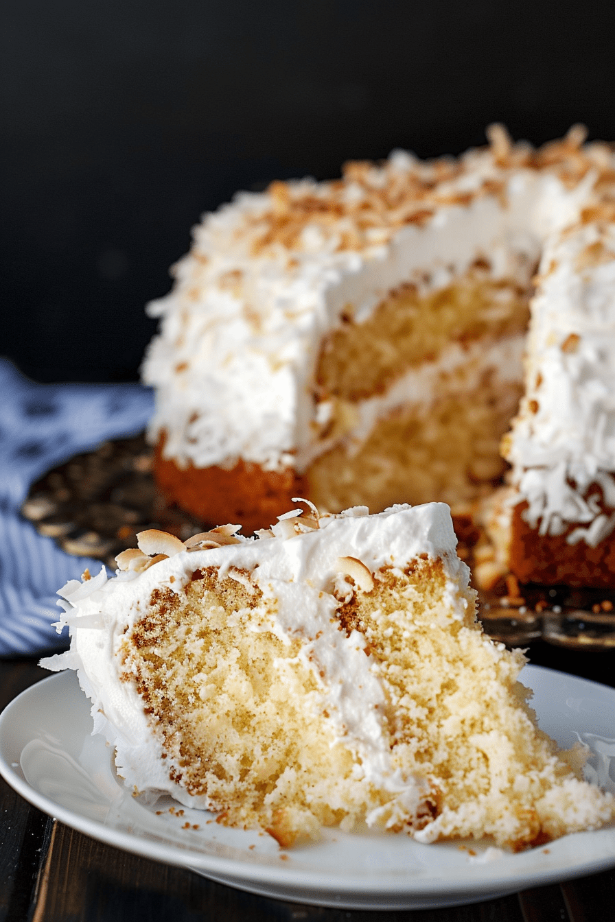 Sour Cream Coconut Cake Recipes