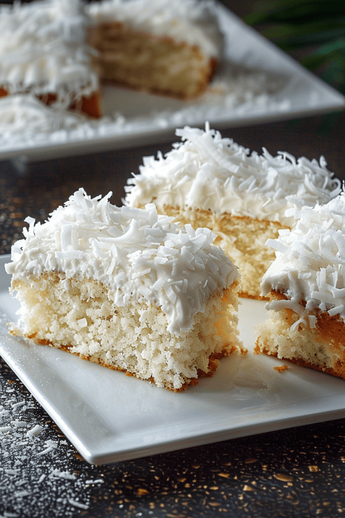 Sour Cream Coconut Cakes