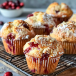 Sourdough Cranberry Muffins