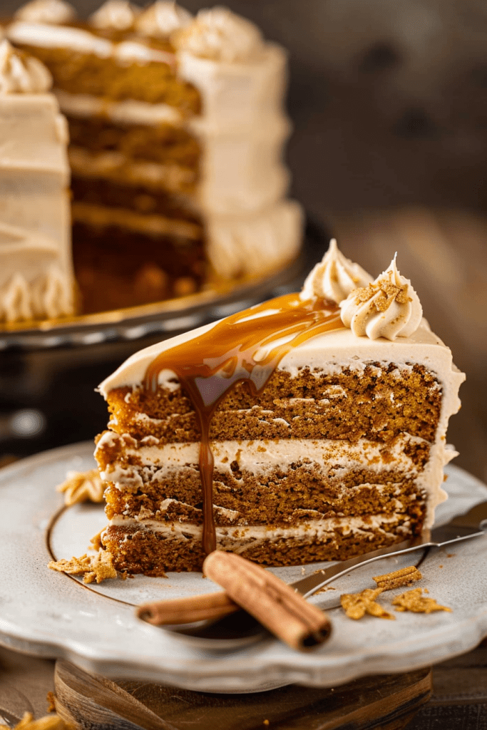 Spice Cake with Caramel Frosting