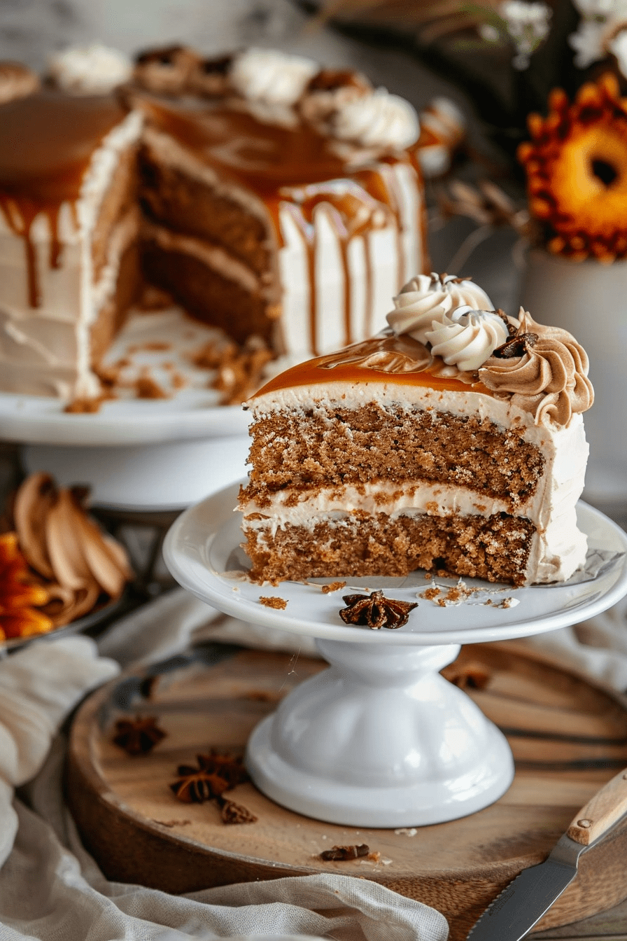 Spice Cake with Caramel Frosting Recipe