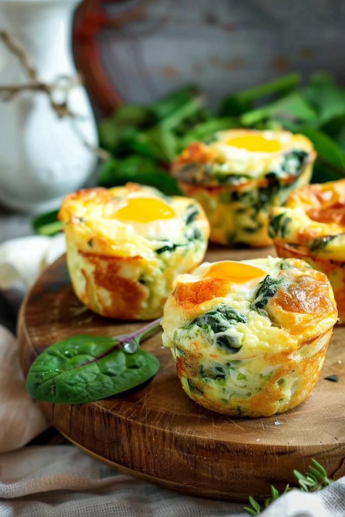 Spinach Cheese Egg Muffins