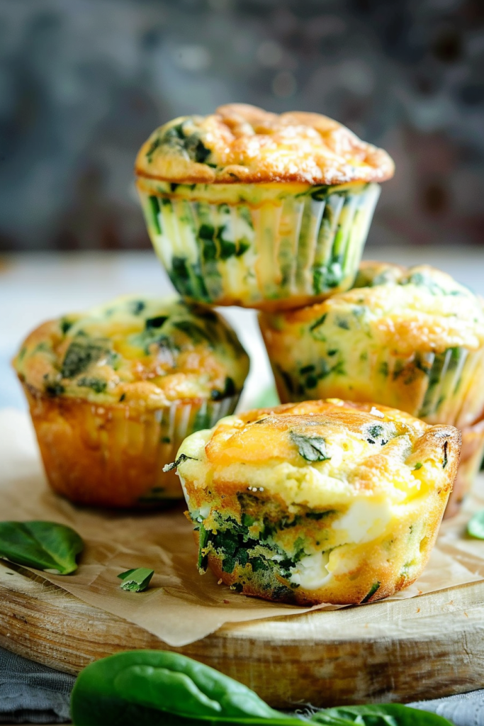 Spinach Cheese Egg Muffins Recipe