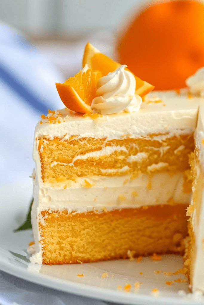 Homemade Orange Julius Cake