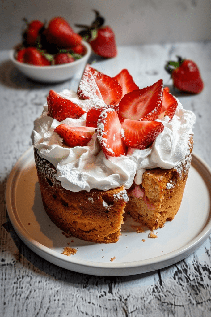 Storage 2-Ingredient Strawberry Angel Food Cake