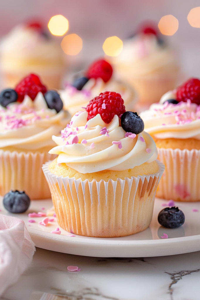 Storage Angel Food Cupcakes