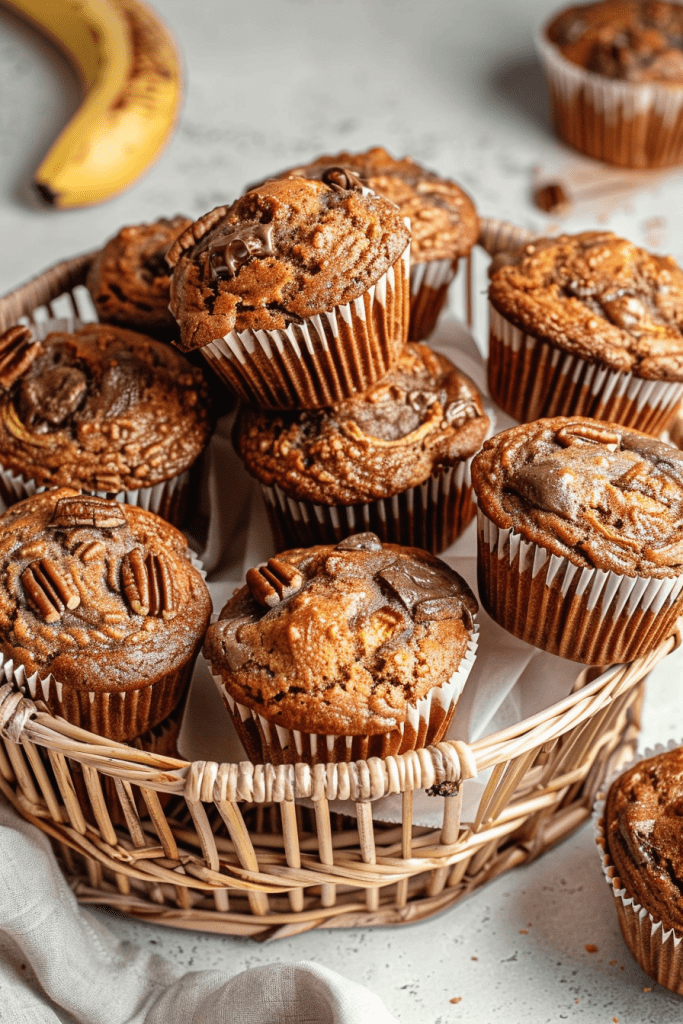 Storage Banana Nutella Muffins