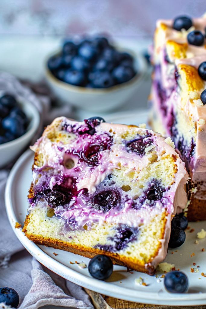 Storage Blueberry Cream Cheese Butter Cake