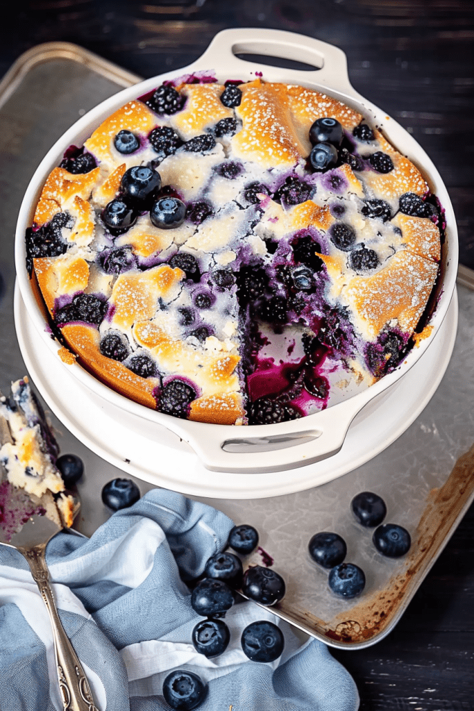 Storage Blueberry Dump Cake