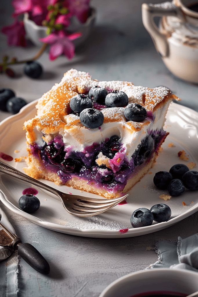 Storage Blueberry Pudding Cake