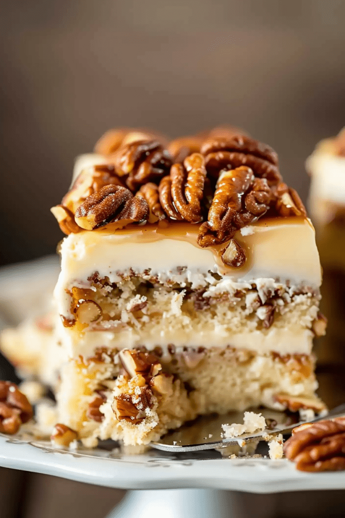 Storage Butter Pecan Praline Poke Cake