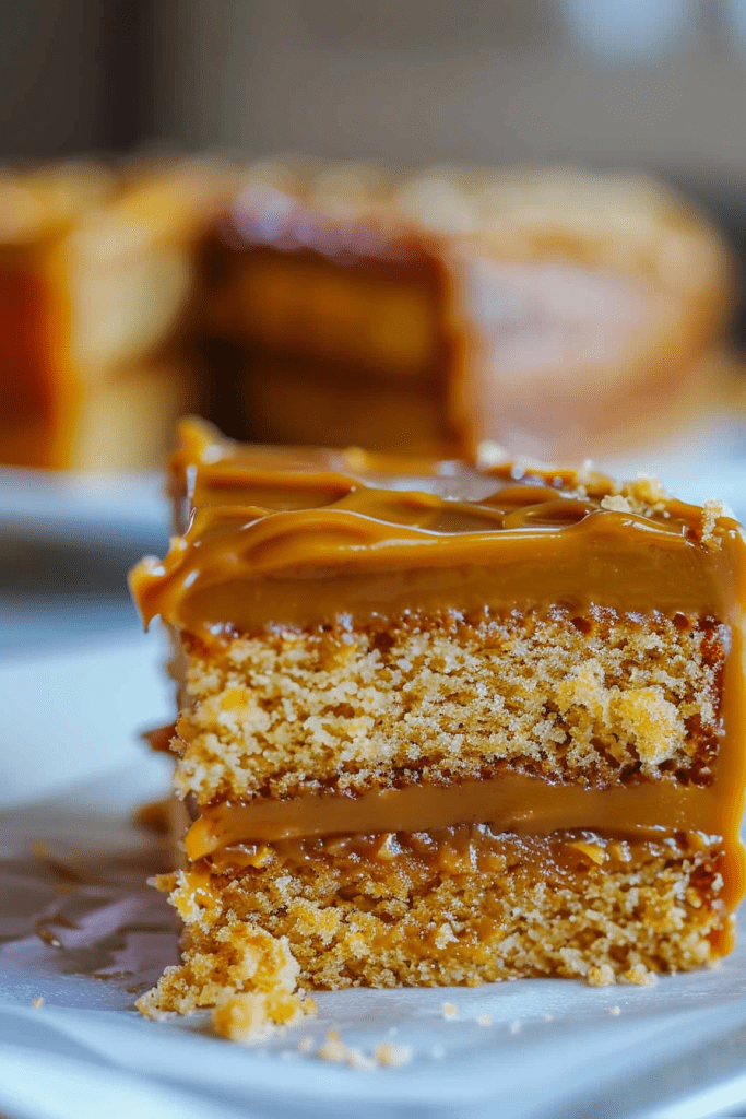 Storage Caramel Cake with Caramel Icing