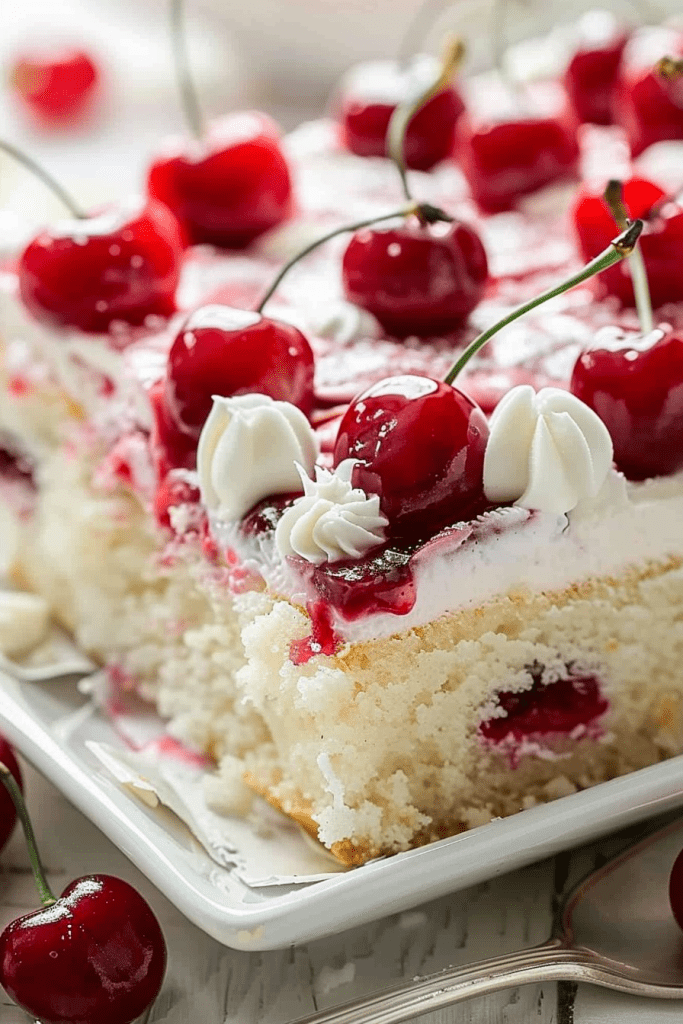 Storage Cherries in the Snow Poke Cake