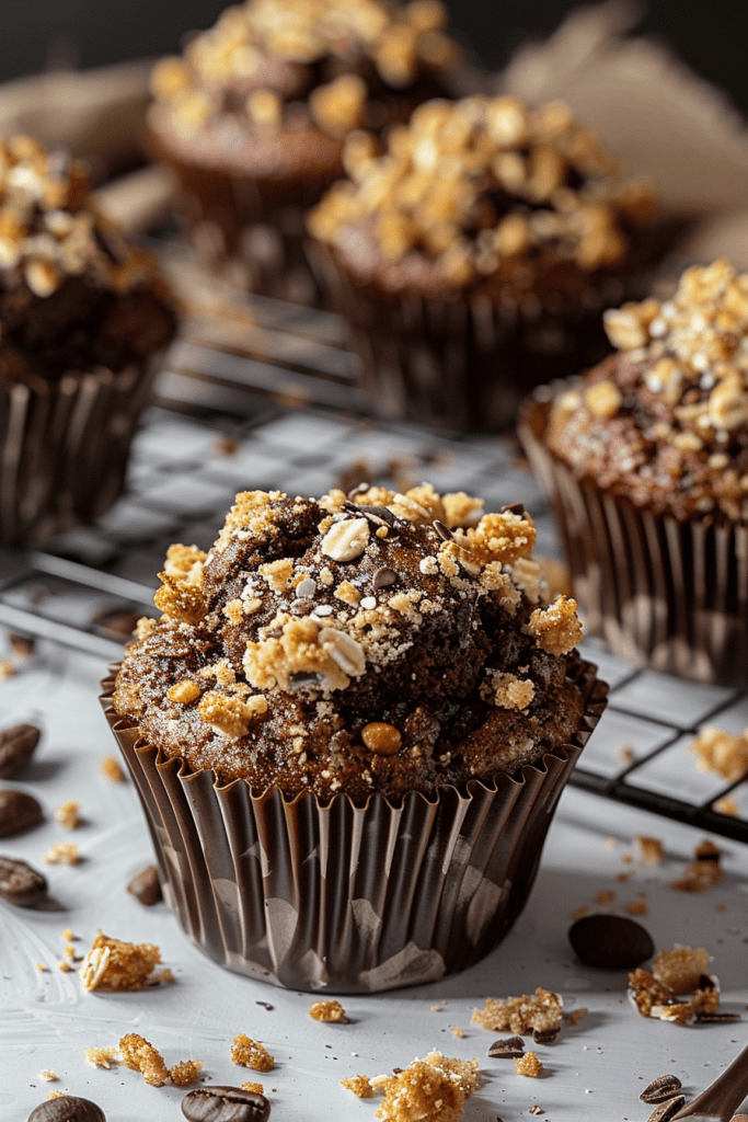 Storage Chocolate Coffee Toffee Crunch Muffins