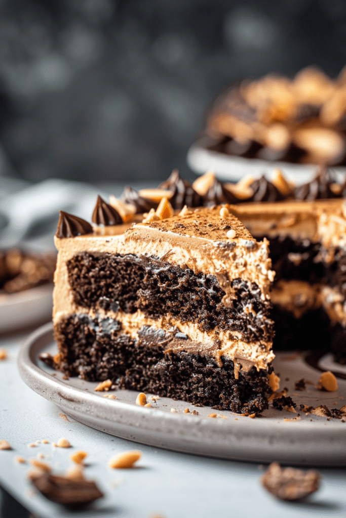 Storage Chocolate Peanut Butter Ooey Gooey Cake