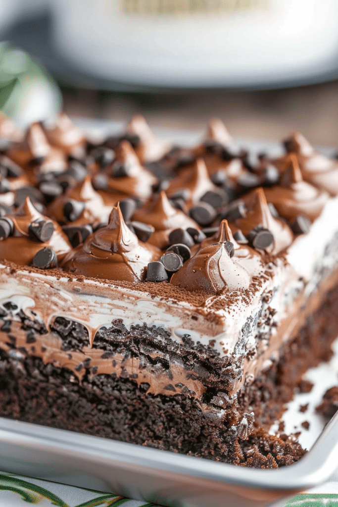 Storage Chocolate Poke Cake