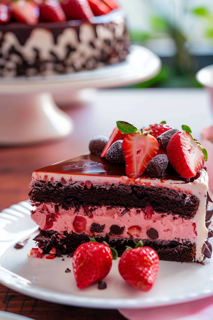 Storage Chocolate Strawberry Cake