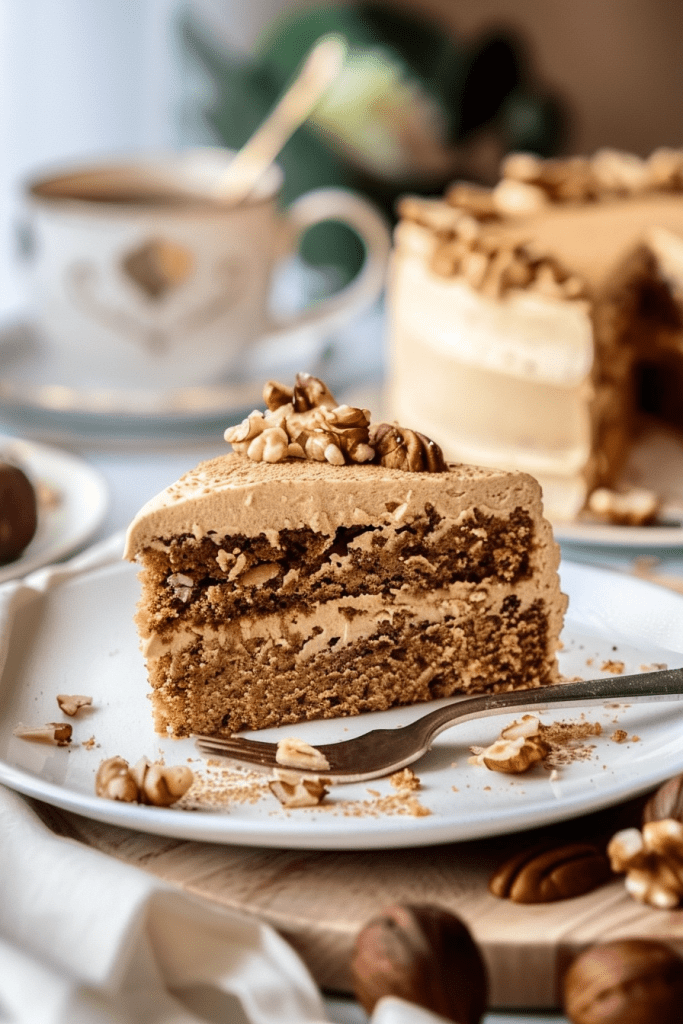 Storage Coffee and Walnut Cake