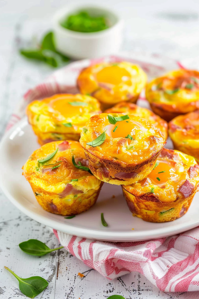 Storage Ham and Cheese Egg Muffins