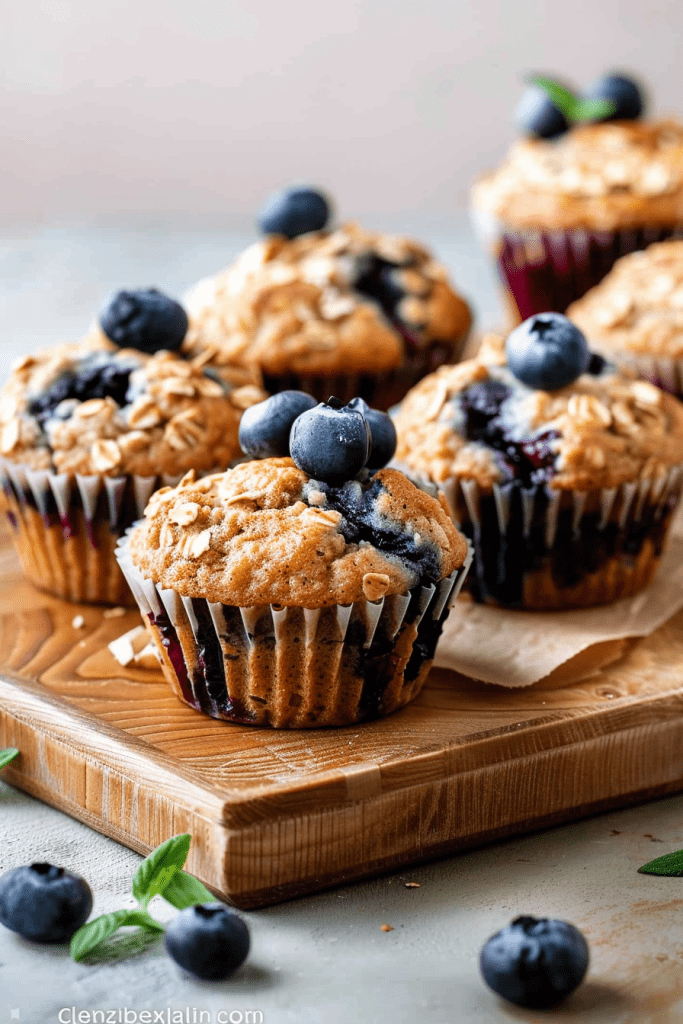 Storage Healthy Blueberry Oatmeal Muffin