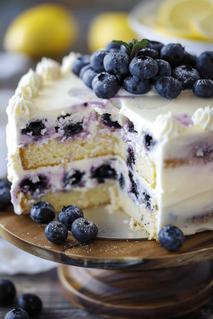 Storage Lemon Blueberry Cake