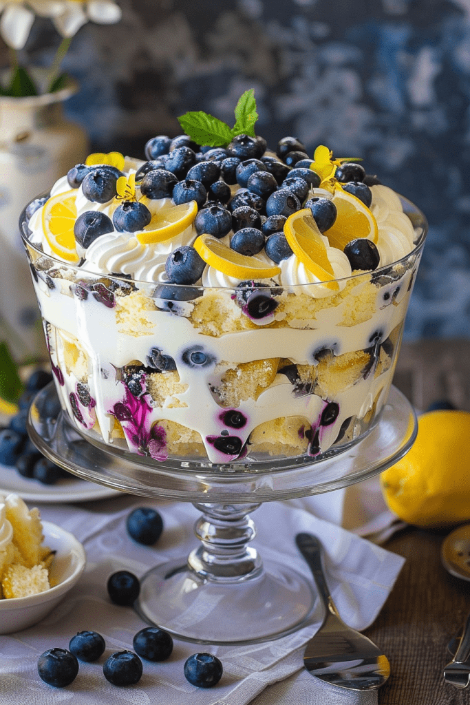 Storage Lemon Blueberry Trifle