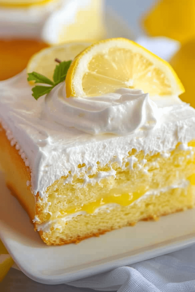 Storage Lemon Poke Cake