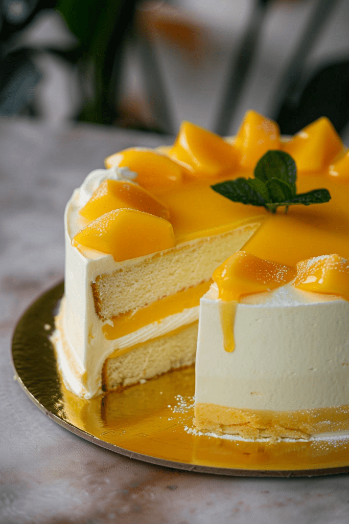 Storage Mango Mousse Cake