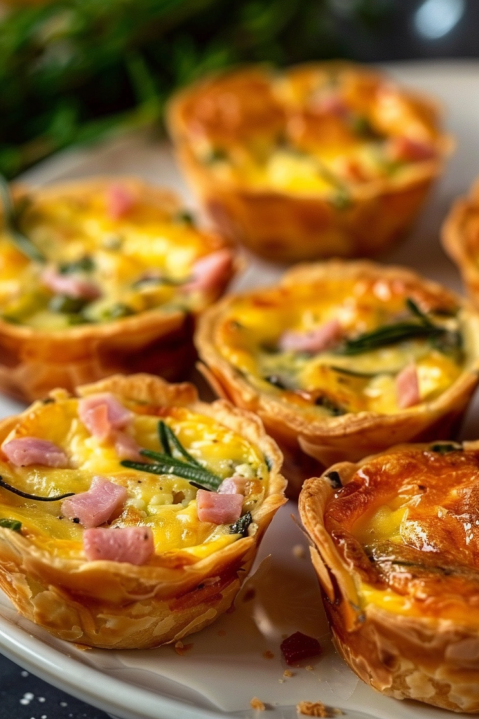 Storage Mini Ham and Cheese Quiche Cups